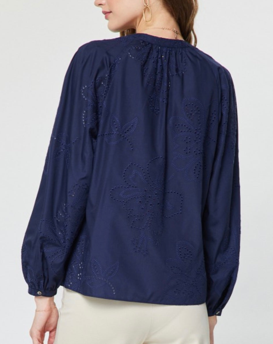 DAWSON TOP- NAVY