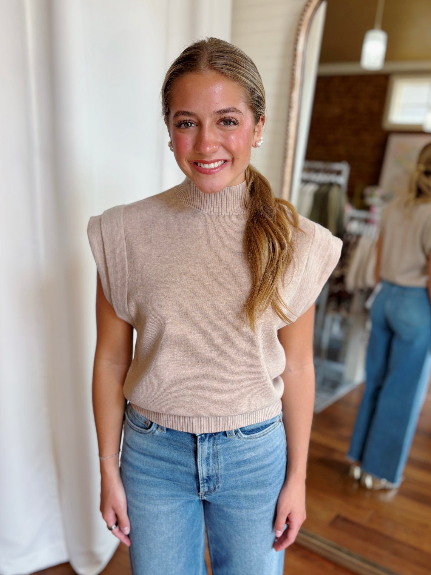 MURRAY SWEATER TOP- OATMEAL