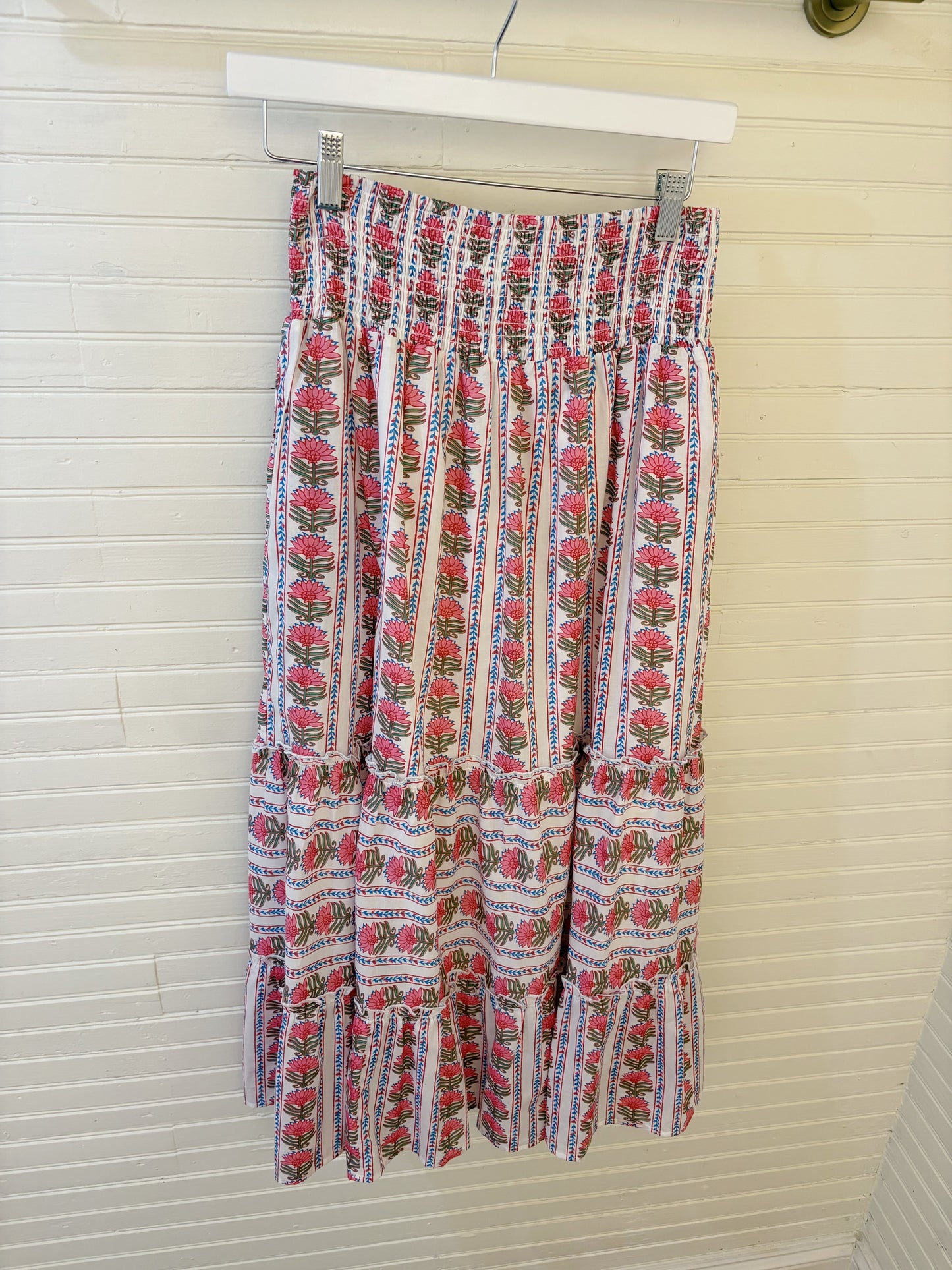 ASHTYN FLORAL SKIRT- CREAM