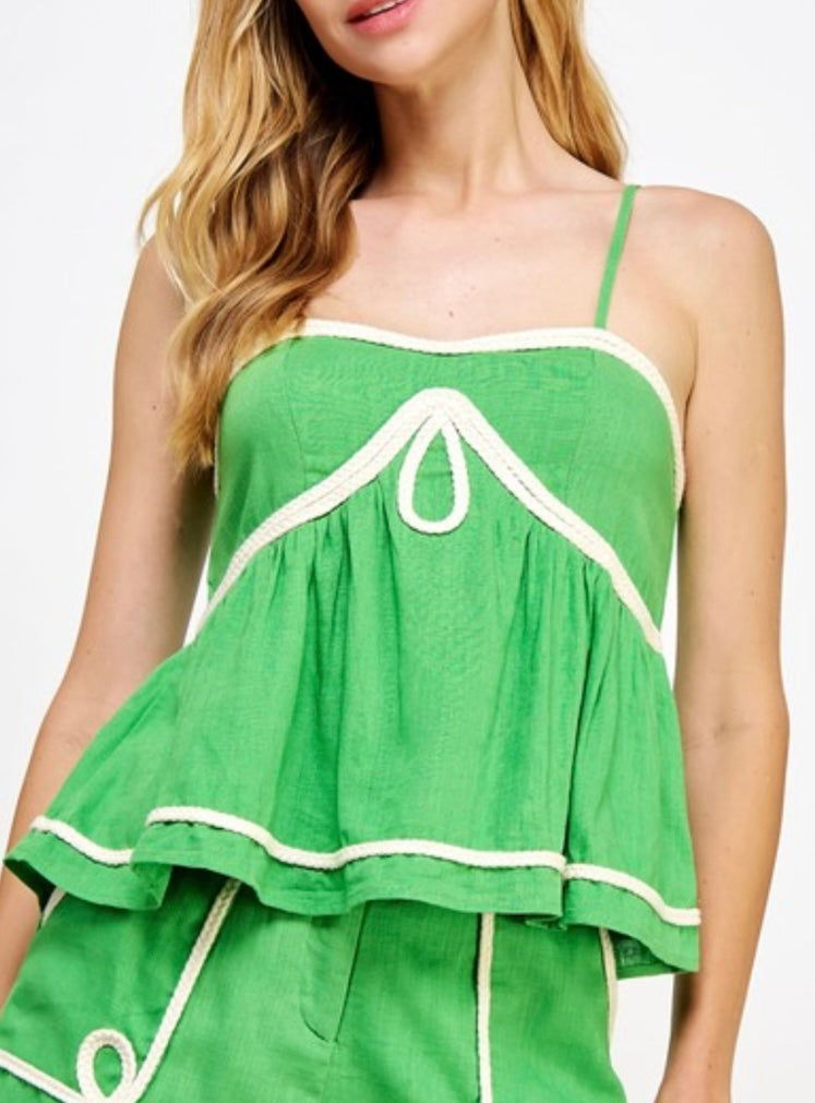 VIBRANT GREEN TOP