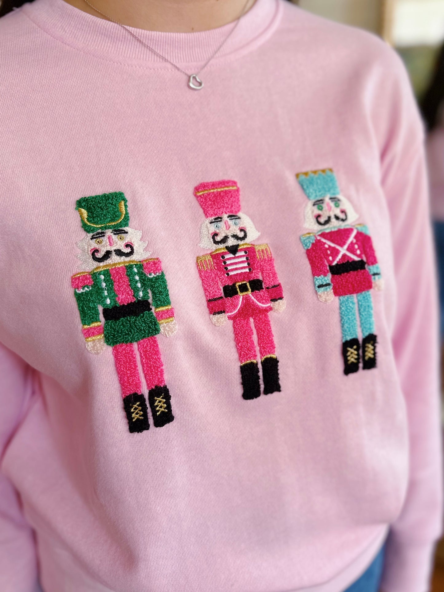 NUTCRACKER SWEATSHIRT- BLUSH