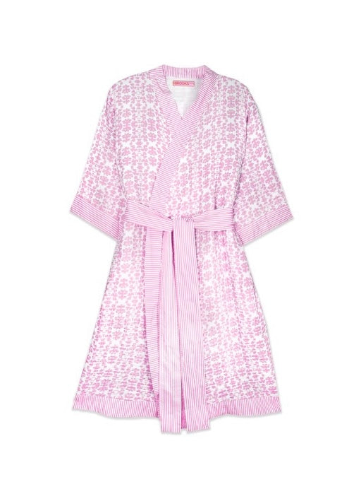 BATHROBE LIGHT PINK CHINTZ