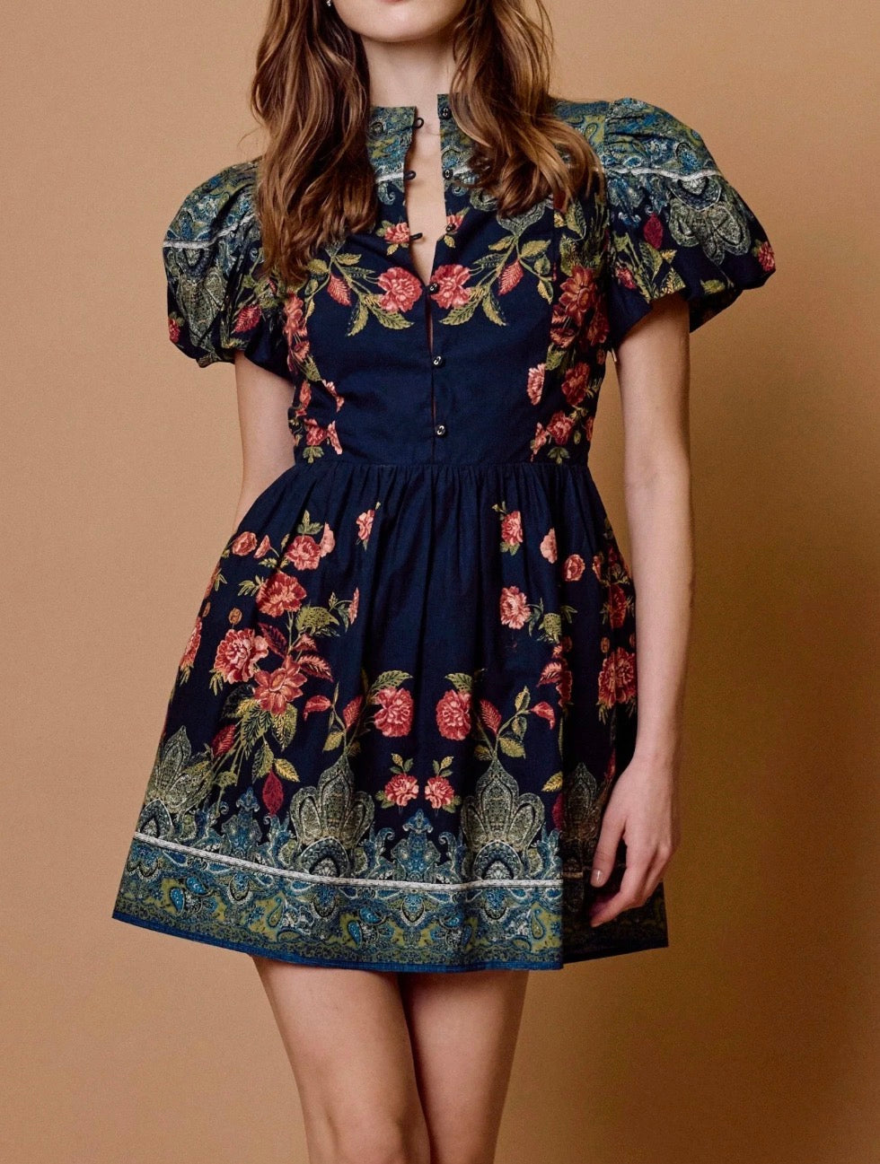 CLEOBELLA SVETI MINI DRESS- EGLANTINE