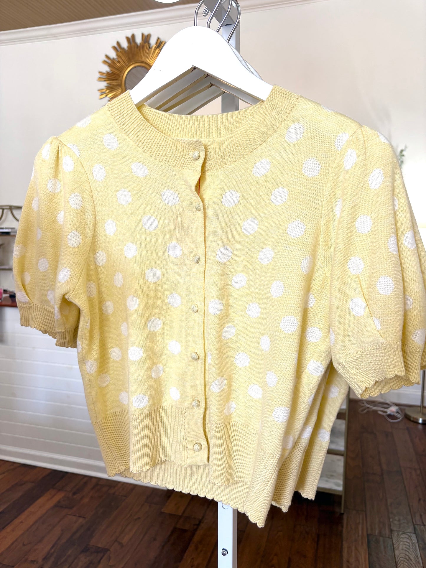 CHARLEY CARDIGAN TOP- BUTTER