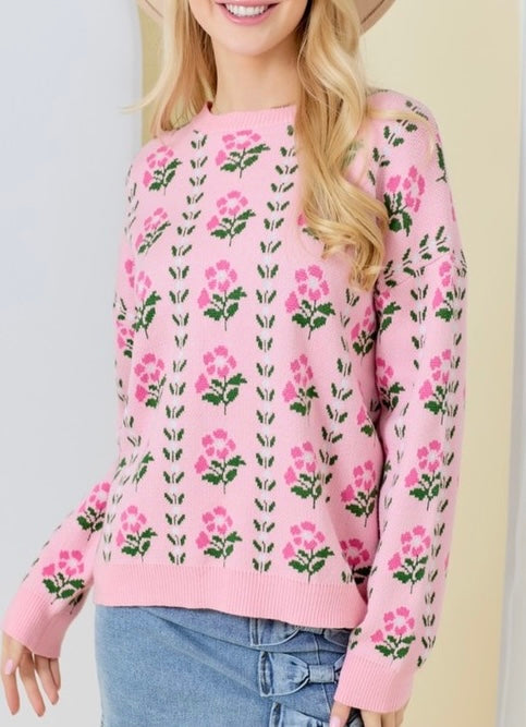 NORA SWEATER- PINK