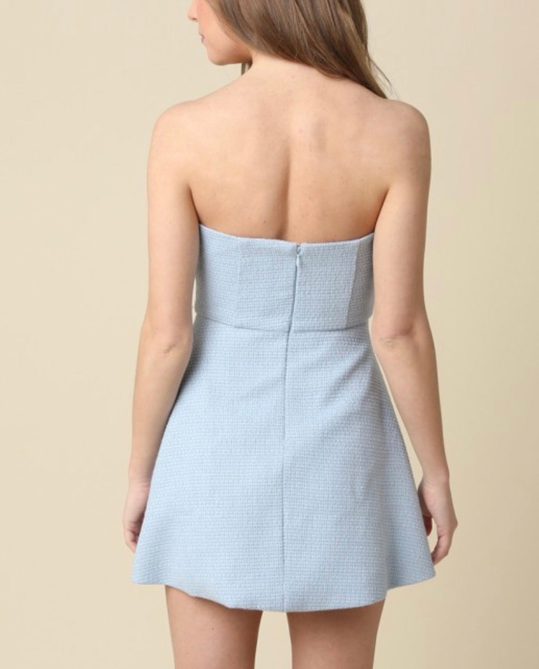 RAE MINI DRESS- LIGHT BLUE