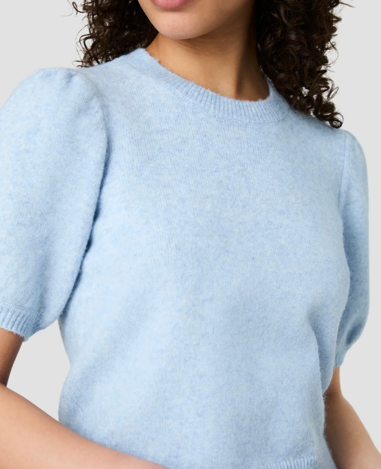 FRENCH CONNECTION YULIA SWEATER TOP- GLACIAL BLULE