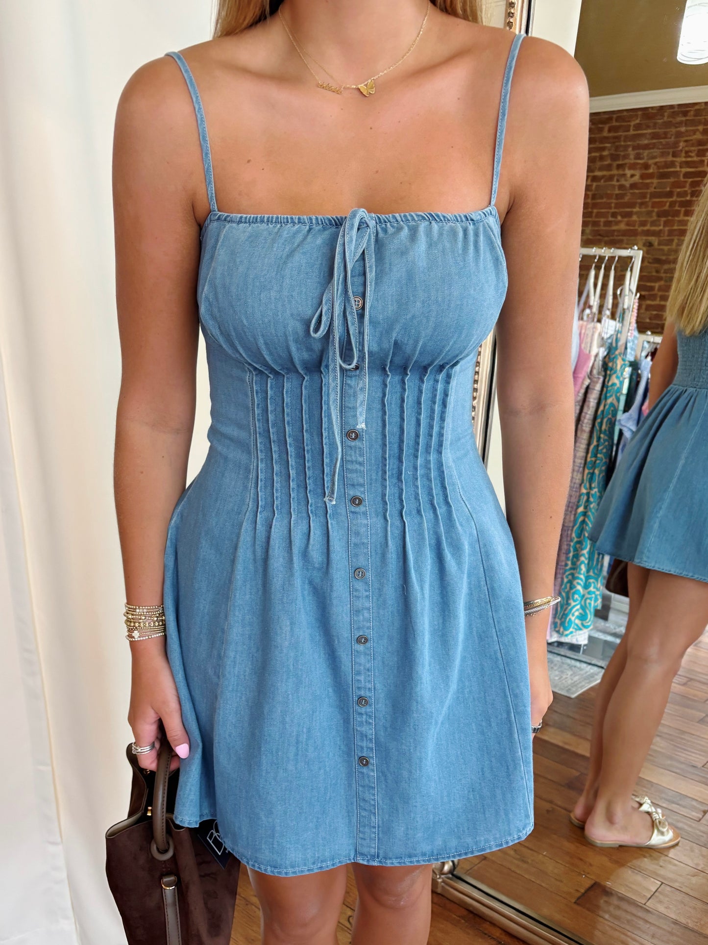 HOUSTON MINI DENIM DRESS