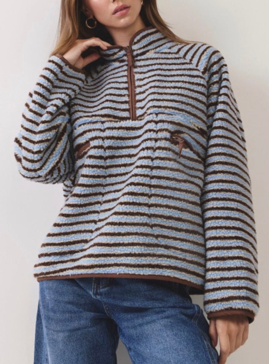 MATILDA SHERPA HALF-ZIP