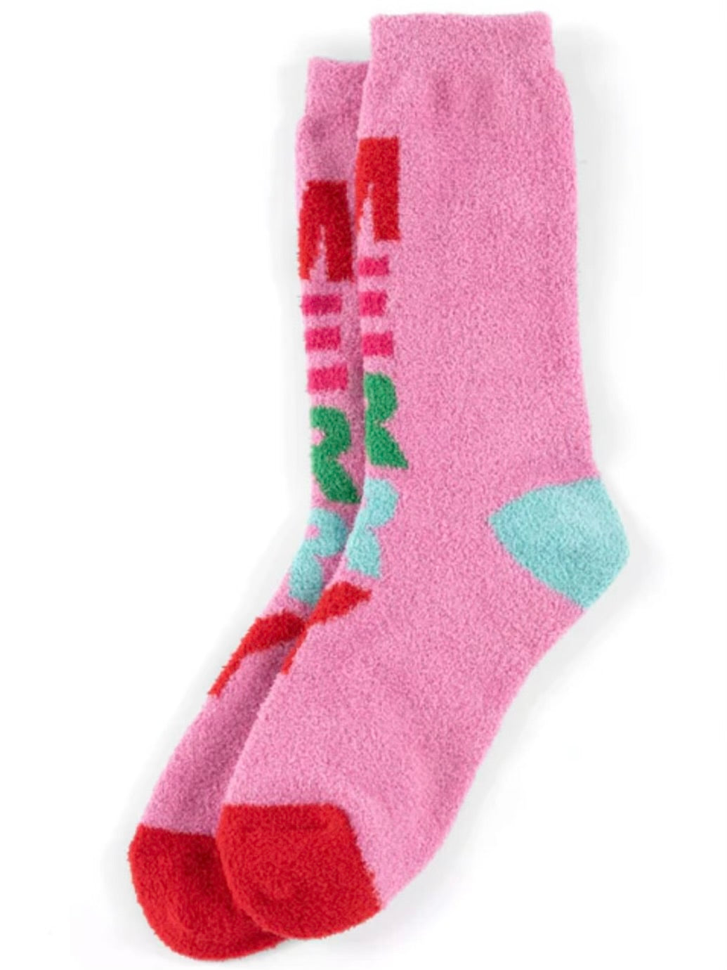 "MERRY" SOCKS, PINK