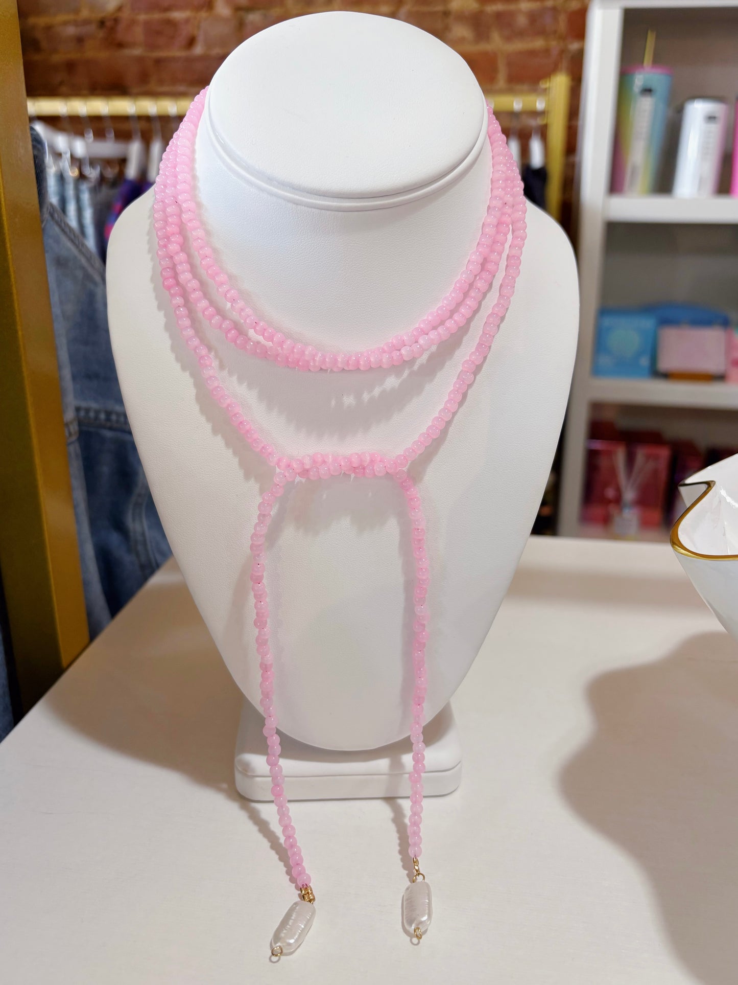 BEADED WRAP NECKLACE