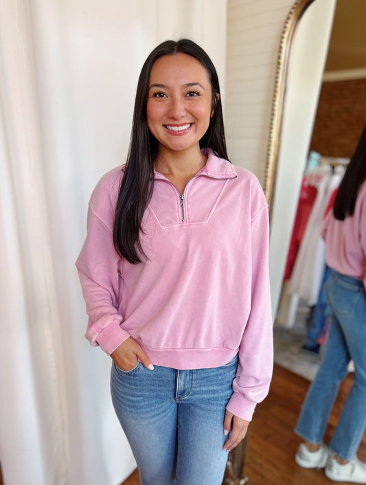 COZY DREAMS PULLOVER- ROSE PINK