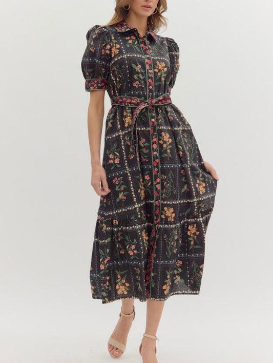 MALLIE DRESS- BLACK