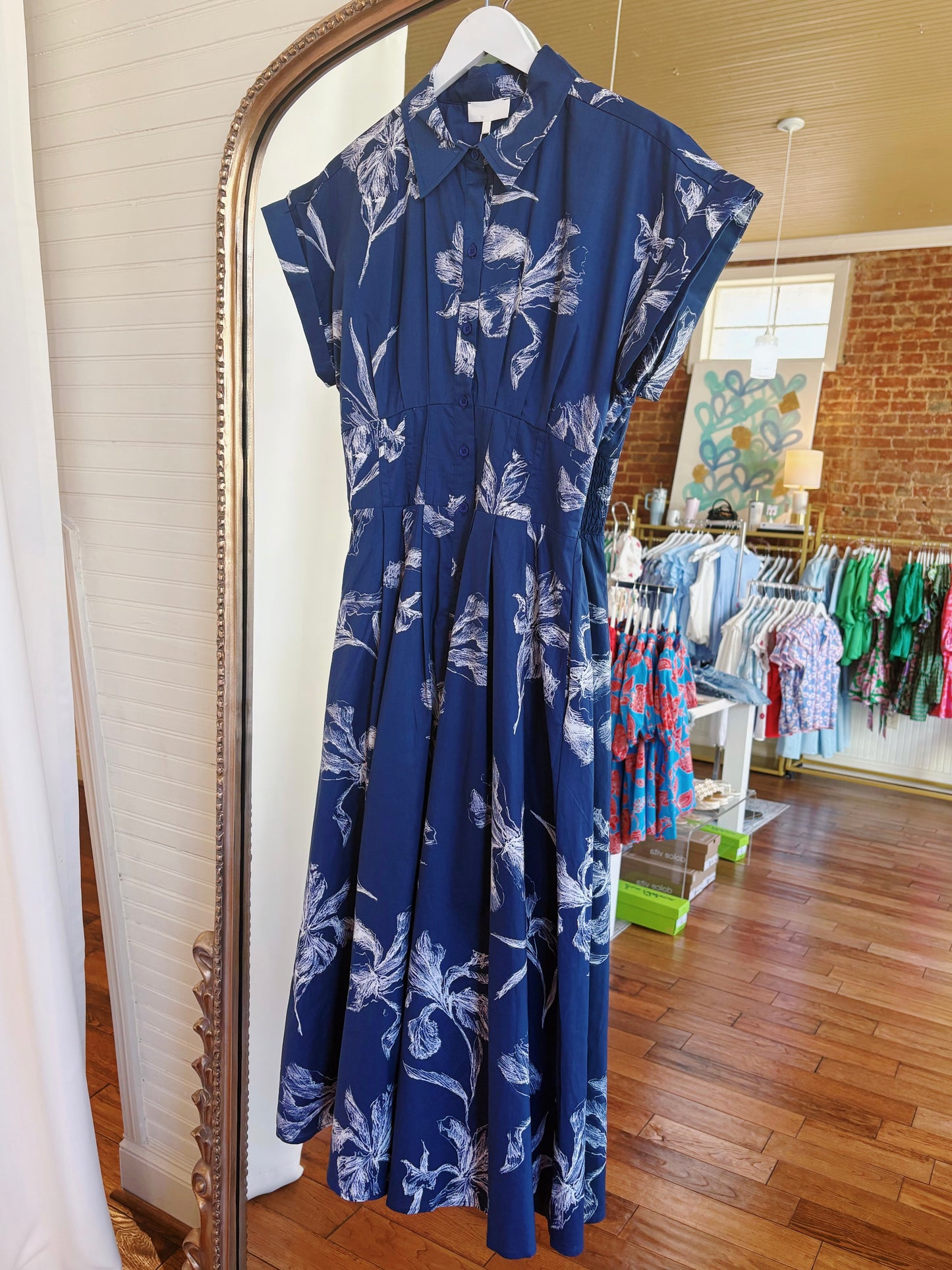CHANNING DRESS- NAVY