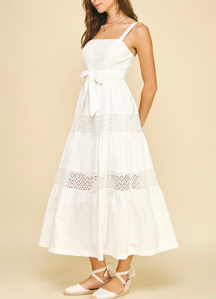 JUNE MAXI DRESS- WHITE