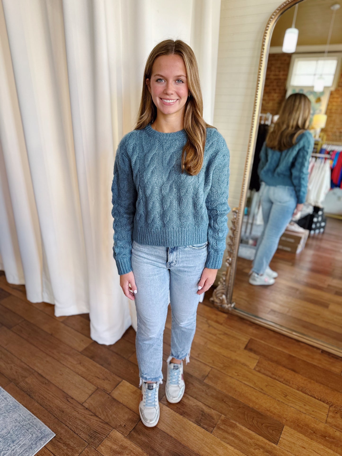 STEVE MADDEN CERONNE SWEATER - BLUE DUSK