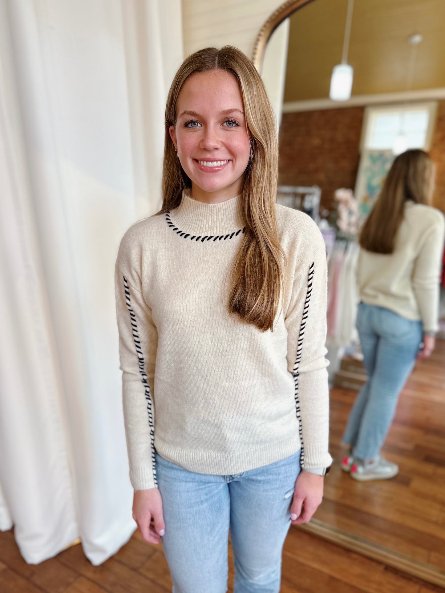 BRITT SWEATER- IVORY