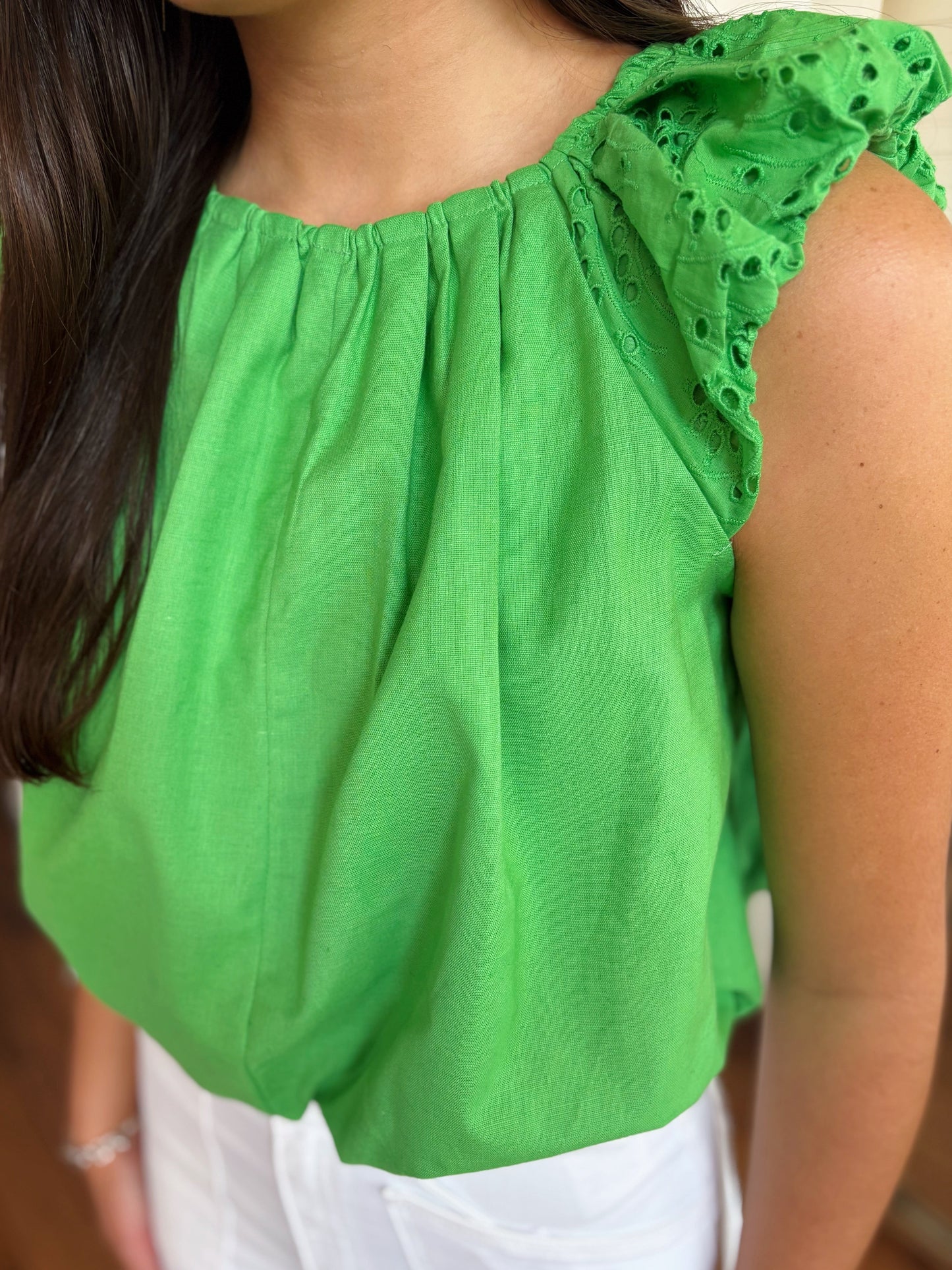 ADA TOP- KELLY GREEN