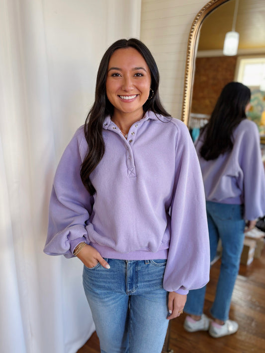 PIPER SWEATSHIRT- LAVENDER