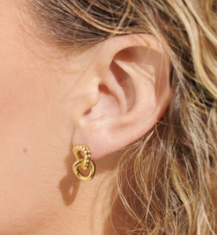 SOUL SHINE LINKED RING EARRINGS