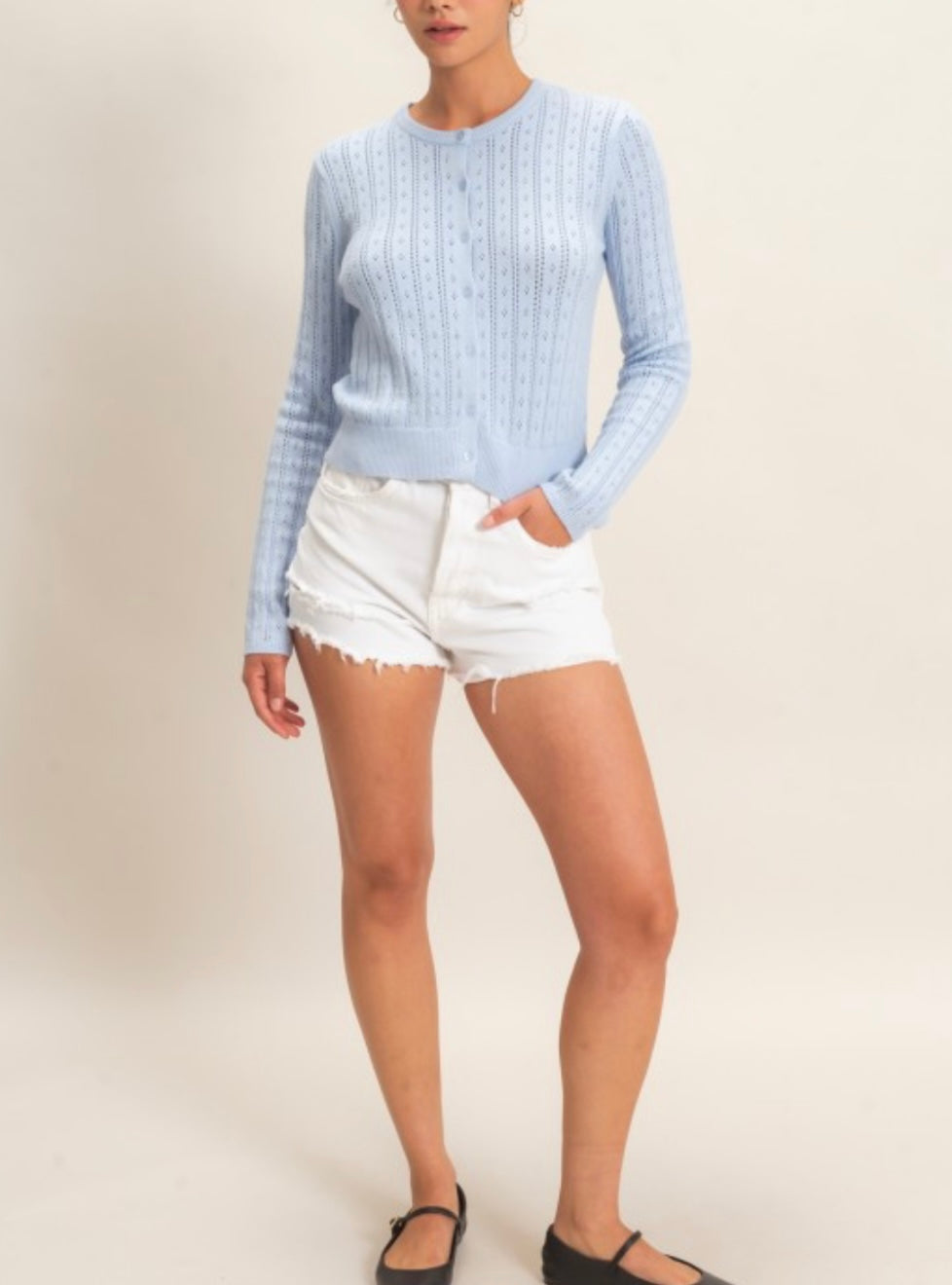 ICE BLUE CARDIGAN