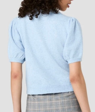 FRENCH CONNECTION YULIA SWEATER TOP- GLACIAL BLULE