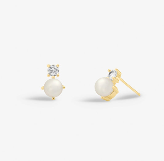 HALO PEARL STUDS