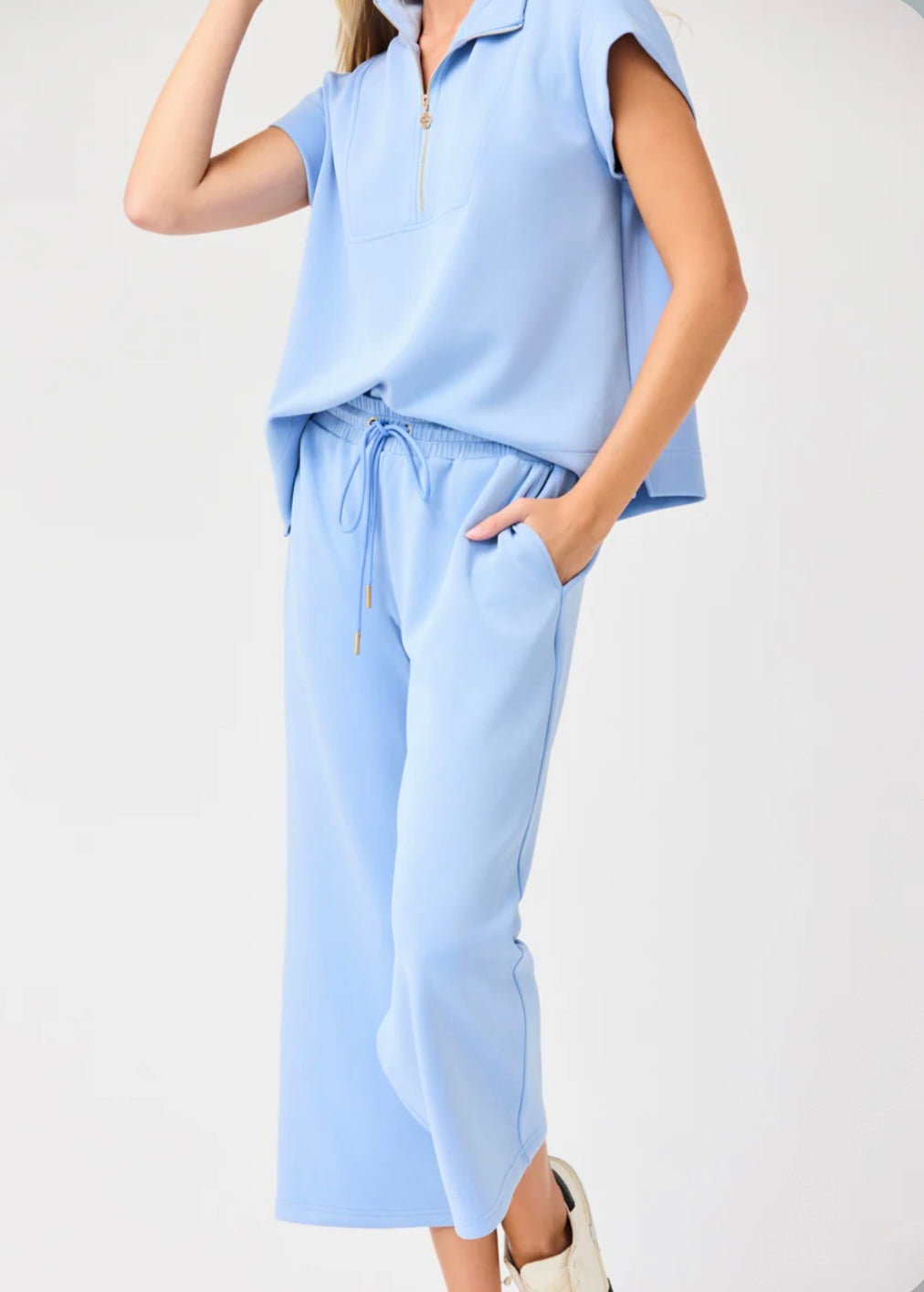 MARY SQUARE CLOUDSILK SET- BLUE