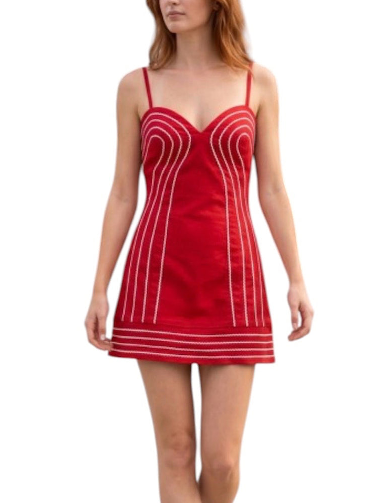 KENNEDY MINI DRESS- RED