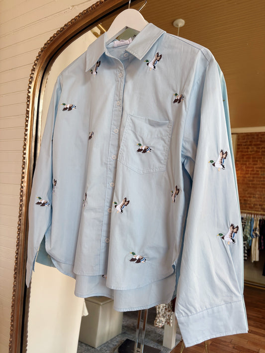 FOSTER TOP- SKY BLUE