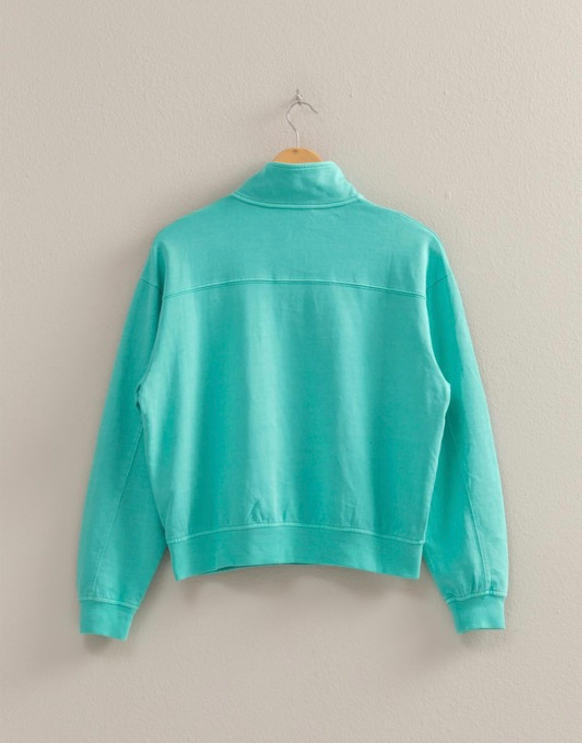 PALOMA HALF-ZIP- TURQUOISE