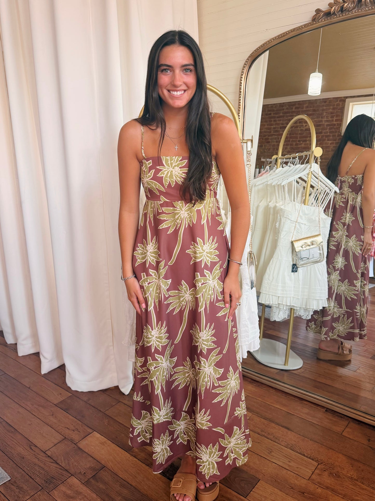 PALM TREE MAXI DRESS