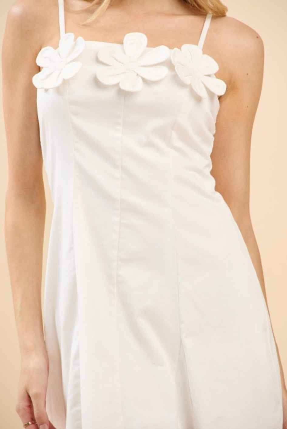 MACY MINI DRESS- WHITE