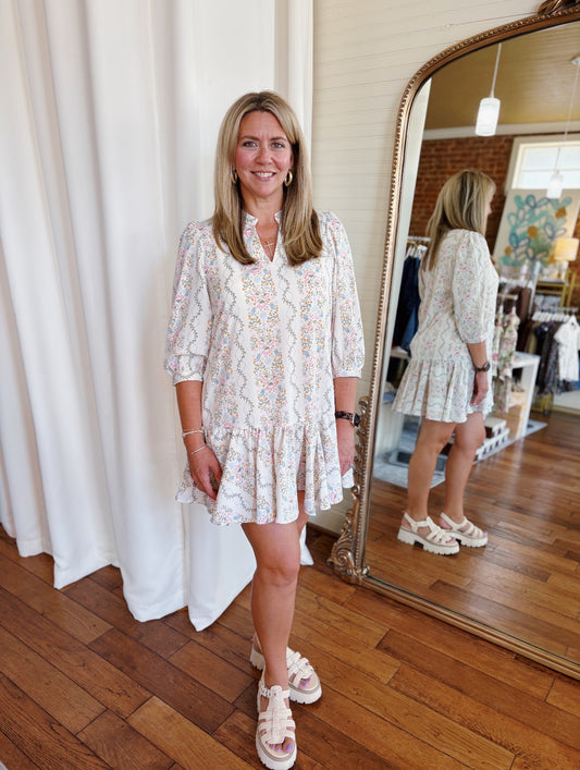IVY LANE DRESS- IVORY