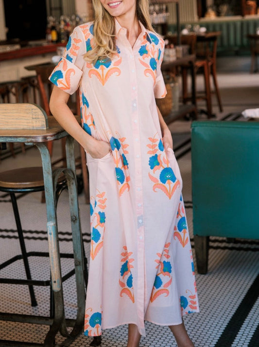 LIVRO GIBBONS DRESS- PINK SANDS