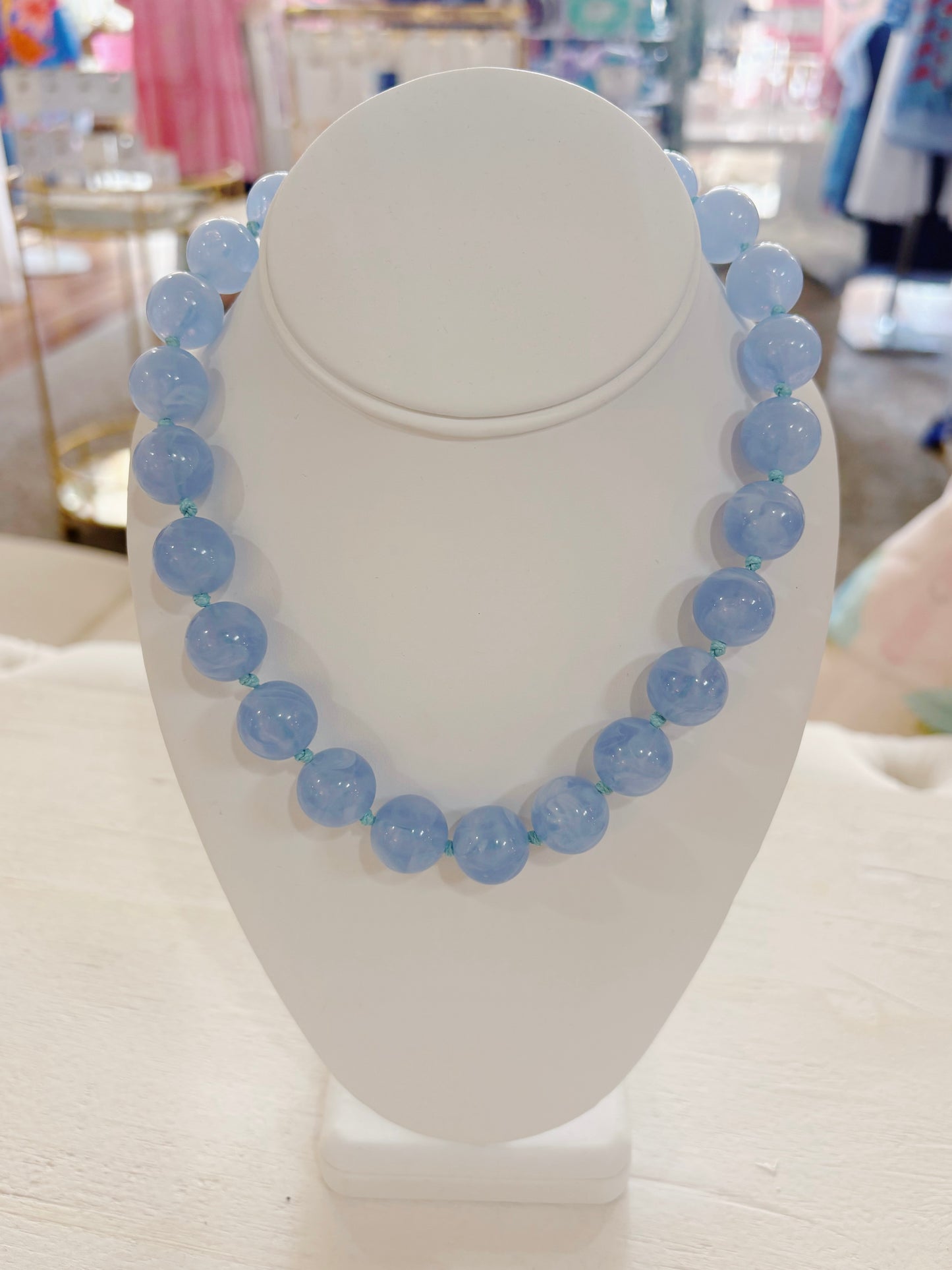GEMELLLI MABRY NECKLACE- LIGHT BLUE