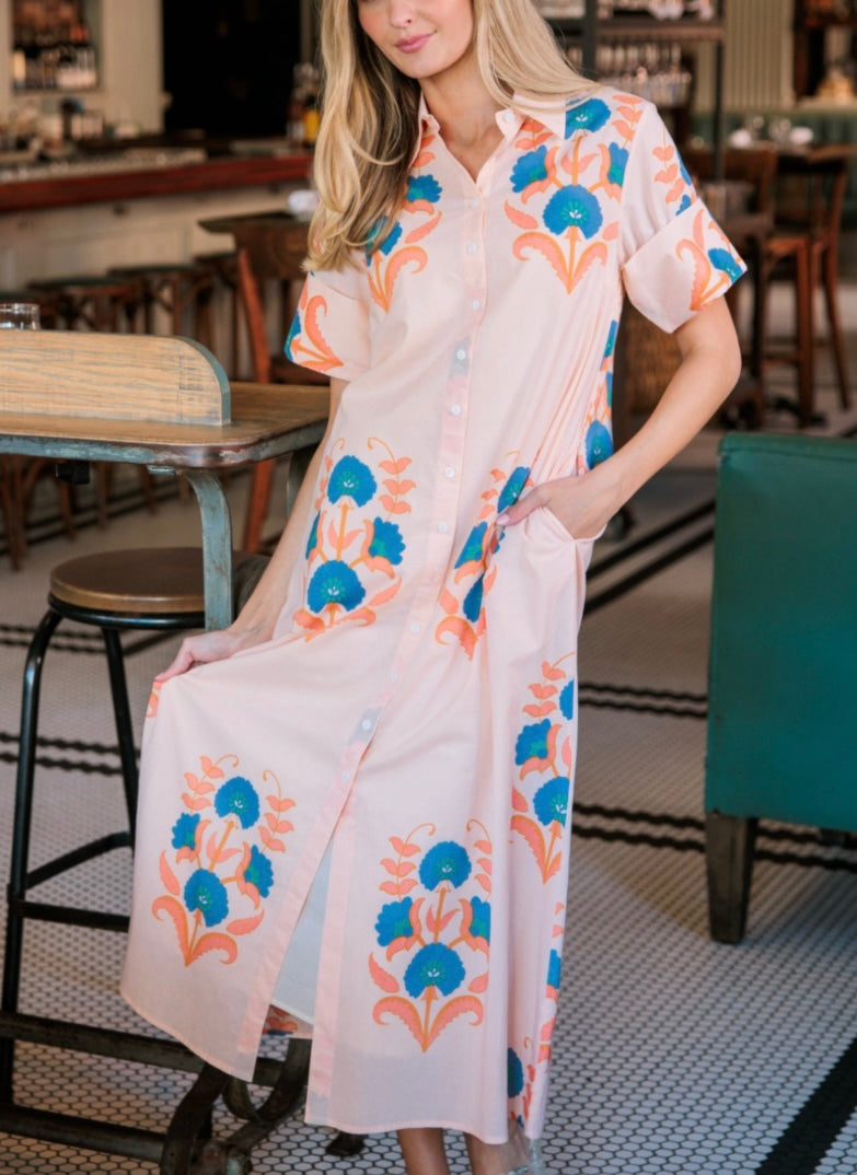 LIVRO GIBBONS DRESS- PINK SANDS