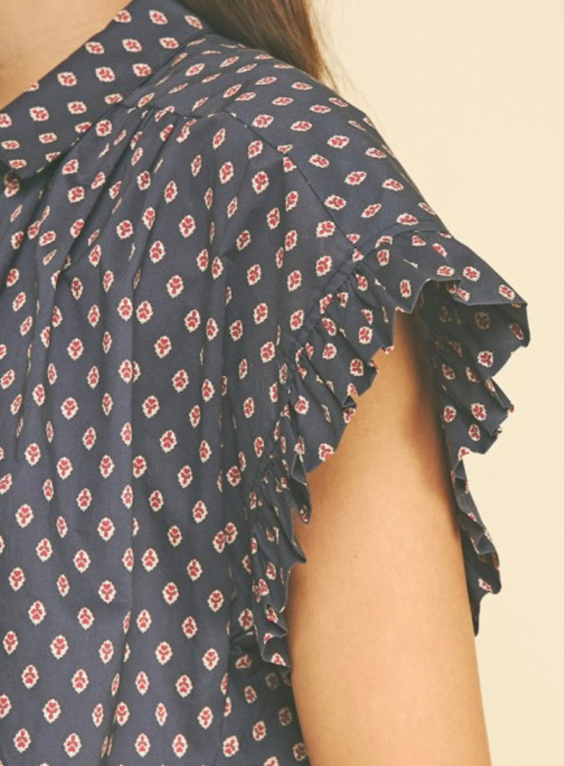 OLIVIA TOP- NAVY