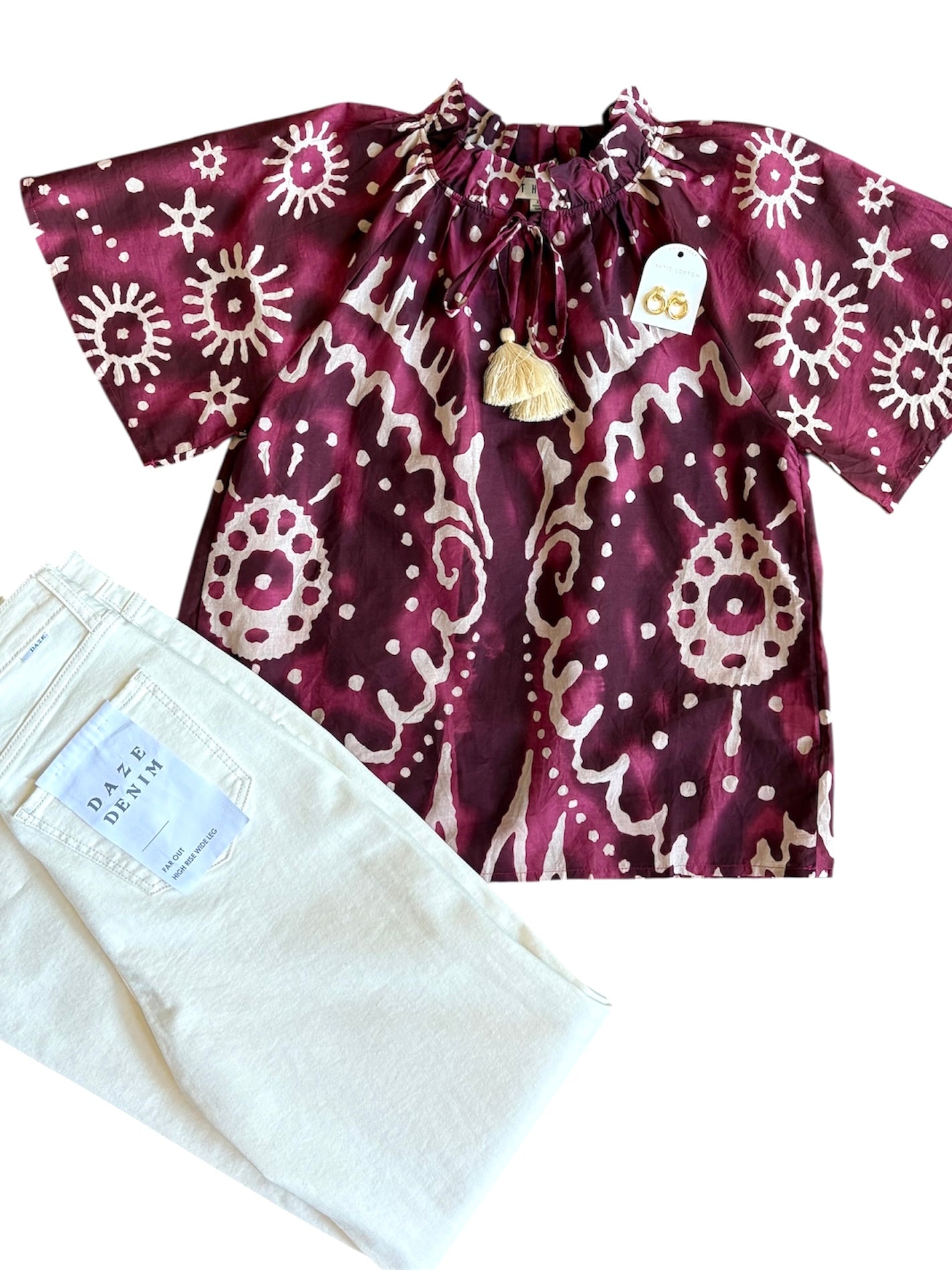 EMERSON TOP- MAROON