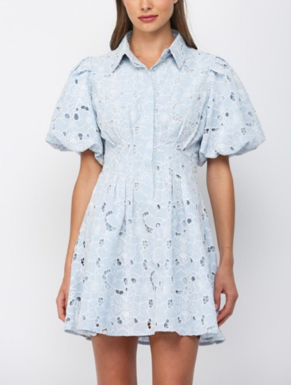 FLEUR DRESS- LIGHT BLUE