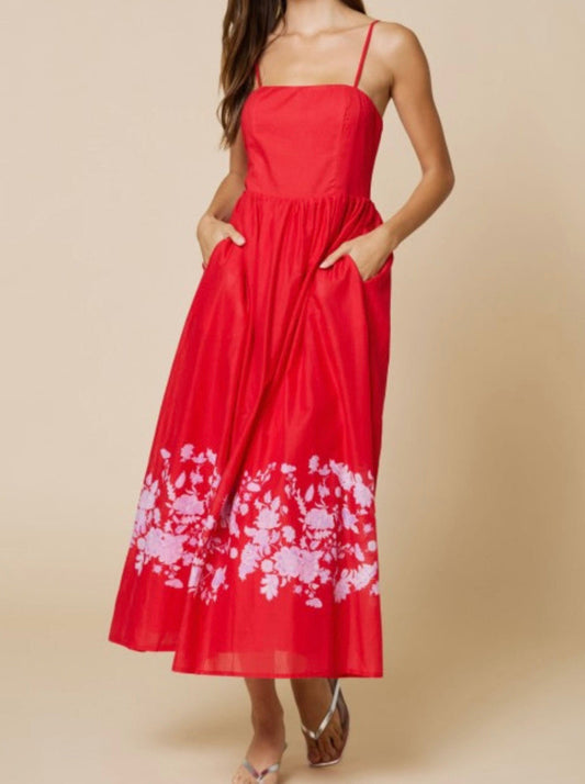 HOLLIS MAXI DRESS - RED