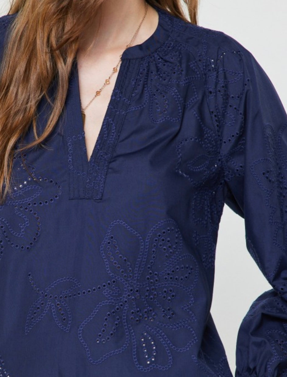 DAWSON TOP- NAVY