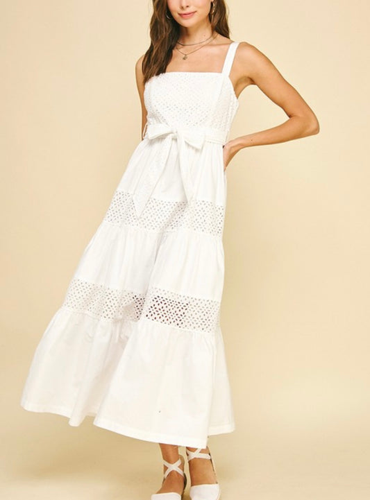 JUNE MAXI DRESS- WHITE