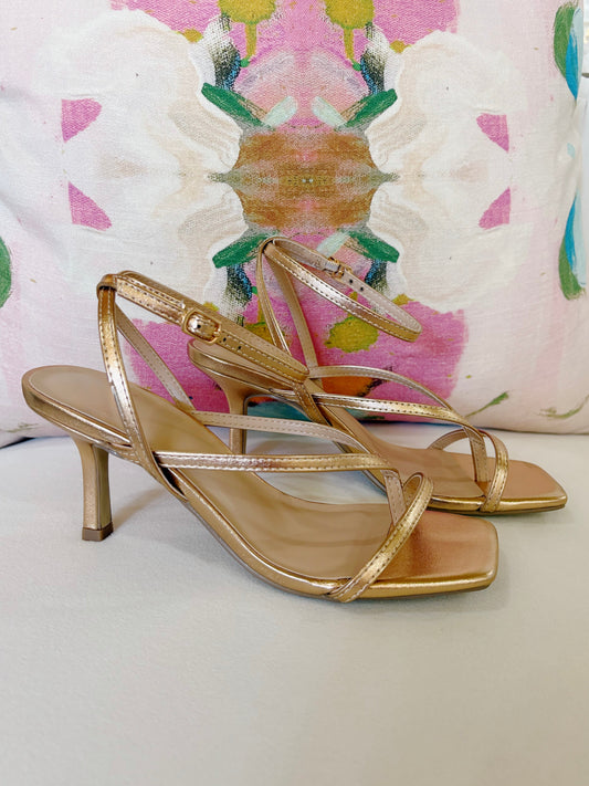 STELLA HEELS- GOLD