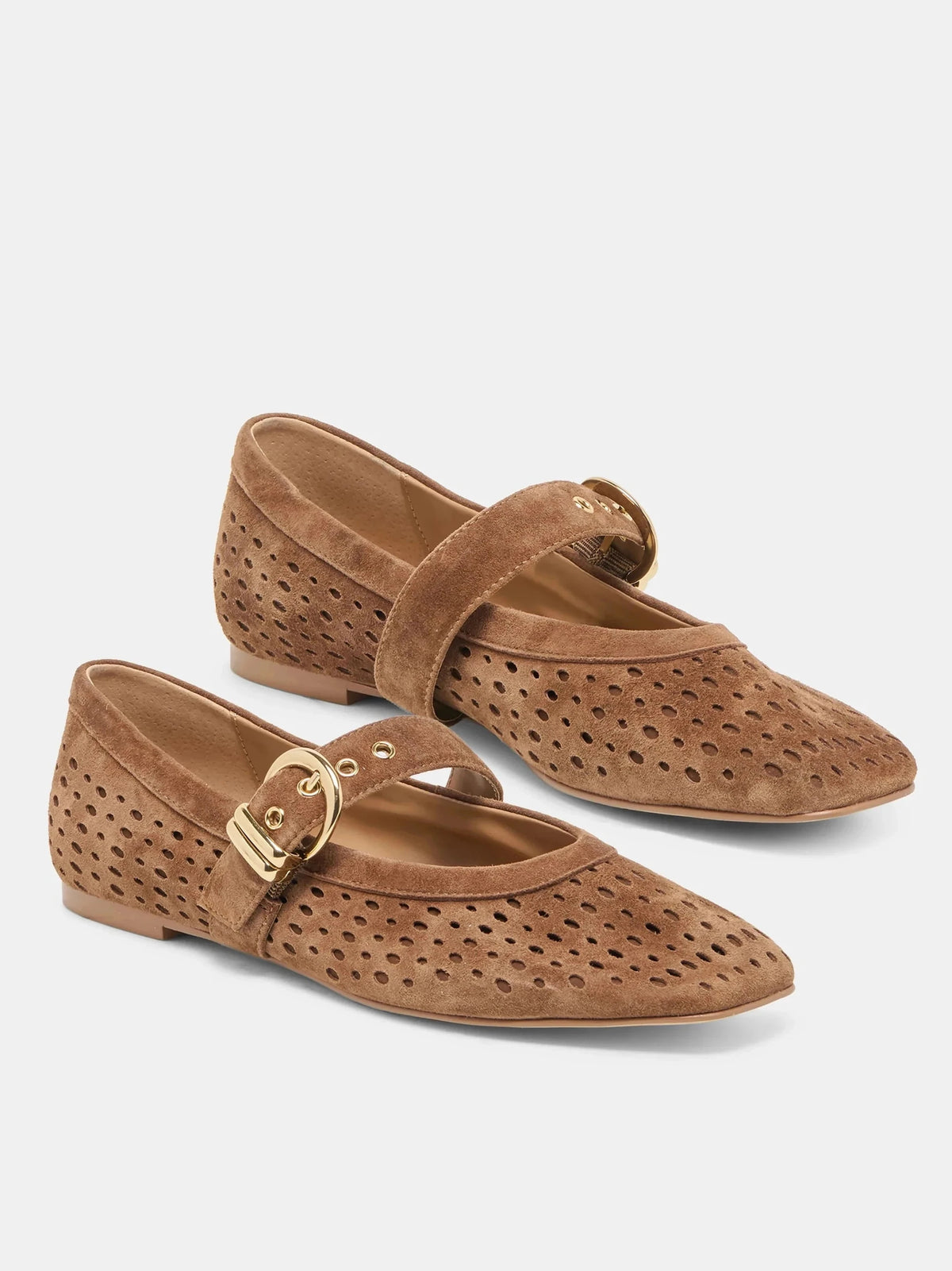 DOLCE VITA MIKELA MARY JANE FLATS- LIGHT BROWN