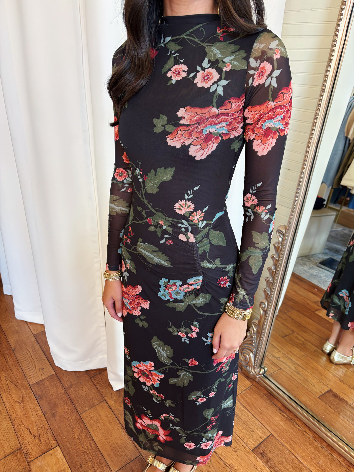 CLEOBELLA KATYA MIDI DRESS- CHANT DES FLEUR