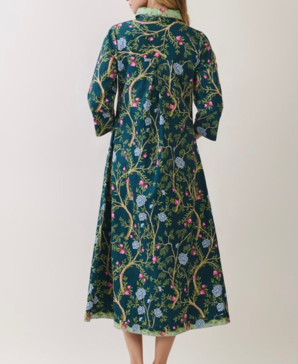 MONIQUE MIDI DRESS- GREEN