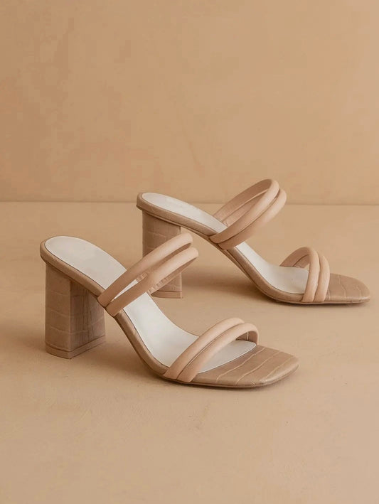 ANGELA NUDE BLOCK HEELS