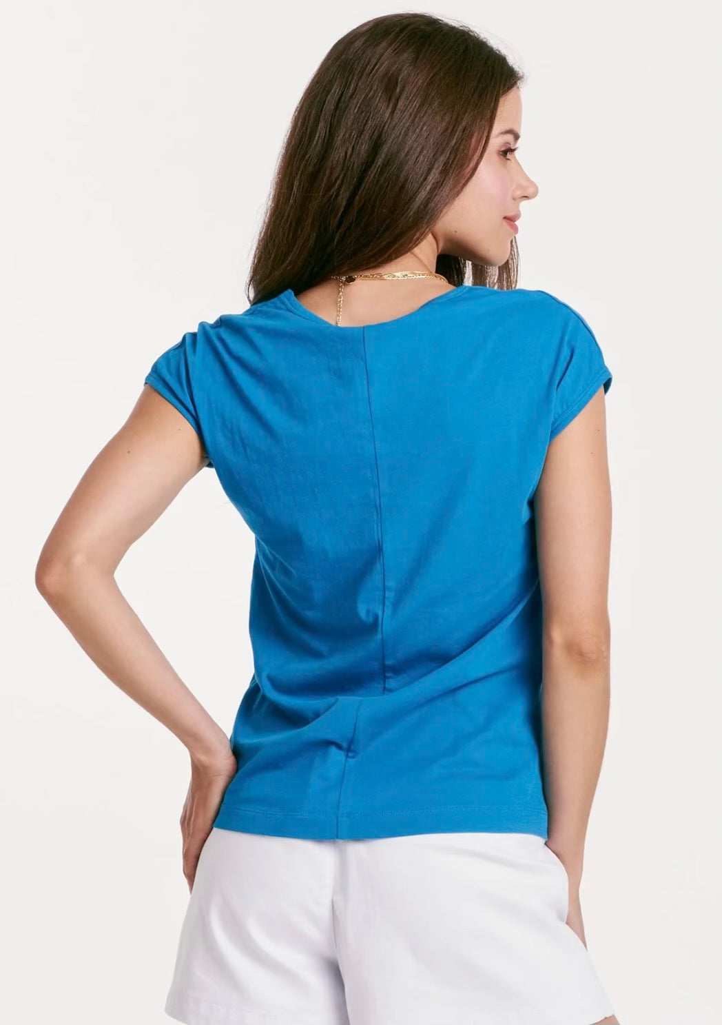 LACEY TOP- HORIZON BLUE