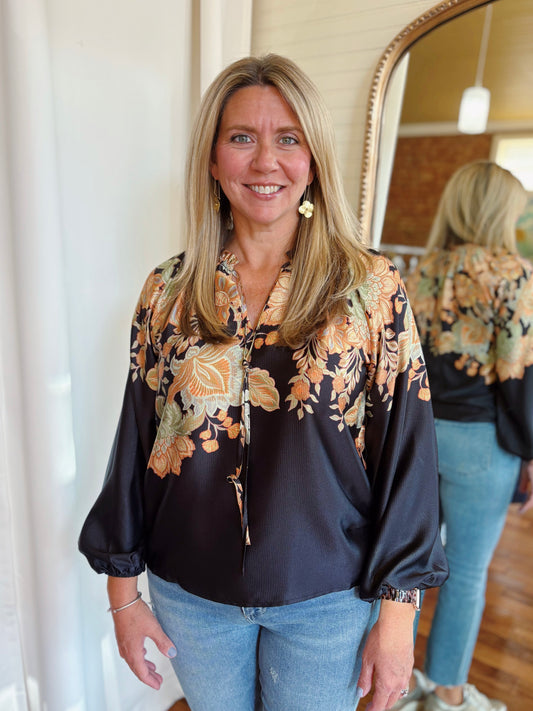 JOA BLOUSE- BLACK